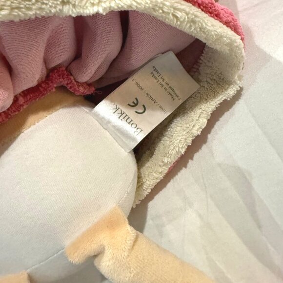 15" Bonikka blonde soft baby doll pink butterfly dress plush crib toy plush Home - Picture 12 of 12